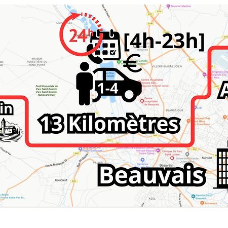 Chambre Calme Et Accueillante 13 Kmtrs Aeroport, Parking Gratuit, Navette Gare Ou Aeroport Saint-Germain-la-Poterie Exteriör bild